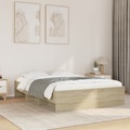 vidaXL, vidaXL Bettgestell Sonoma-Eiche 120x200 cm Holzwerkstoff