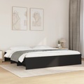vidaXL, vidaXL Bettgestell Schwarz 180x200 cm Holzwerkstoff