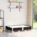 vidaXL, vidaXL Paletten-Aufsatzrahmen Schwarz 150x100 cm Massivholz Kiefer