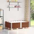 vidaXL, vidaXL Paletten-Aufsatzrahmen 2 Stk. Braun 150x100 Massivholz Kiefer