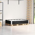 vidaXL, vidaXL Paletten-Aufsatzrahmen Schwarz 120x80 cm Massivholz Kiefer