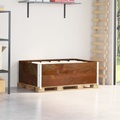 vidaXL, vidaXL Paletten-Aufsatzrahmen 2 Stk. Braun 120x80 cm Massivholz Kiefer