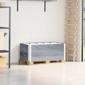vidaXL, vidaXL Paletten-Aufsatzrahmen 2 Stk. Grau 100x50 cm Massivholz Kiefer