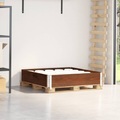 vidaXL, vidaXL Paletten-Aufsatzrahmen Braun 100x100 cm Massivholz Kiefer