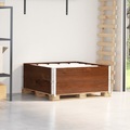 vidaXL, vidaXL Paletten-Aufsatzrahmen 2 Stk. Braun 100x100 Massivholz Kiefer