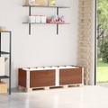 vidaXL, vidaXL Paletten-Aufsatzrahmen 2 Stk. Braun 150x50 cm Massivholz Kiefer