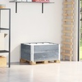 vidaXL, vidaXL Paletten-Aufsatzrahmen 2 Stk. Grau 80x60 cm Massivholz Kiefer