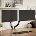 vidaXL, vidaXL Doppel-Monitorarm für Max 27 Zoll VESA 75/100 mm 20 kg