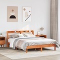 vidaXL, vidaXL Massivholzbett ohne Matratze Wachsbraun 150x200 cm Kiefernholz