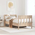 vidaXL, vidaXL Massivholzbett ohne Matratze 100x200 cm Kiefernholz