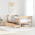 vidaXL, vidaXL Massivholzbett ohne Matratze 75x190 cm Kiefernholz