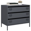vidaXL, vidaXL Sideboard Anthrazit 68x39x58,5 cm Kaltgewalzter Stahl