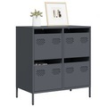 vidaXL, vidaXL Sideboard Anthrazit 68x39x73,5 cm Kaltgewalzter Stahl