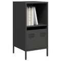 vidaXL, vidaXL Sideboard Schwarz 35x39x73,5 cm Kaltgewalzter Stahl