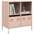 vidaXL, vidaXL Sideboard Rosa 68x39x73,5 cm Kaltgewalzter Stahl