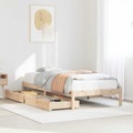 vidaXL, vidaXL Massivholzbett ohne Matratze 75x190 cm Kiefernholz