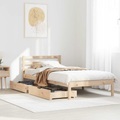 vidaXL, vidaXL Massivholzbett ohne Matratze 75x190 cm Kiefernholz