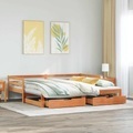 vidaXL, vidaXL Tagesbett Ausziehbar mit Schubladen 80x200 cm Massivholz Kiefer