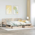 vidaXL, vidaXL Tagesbett Ausziehbar mit Schubladen 90x190 cm Massivholz Kiefer