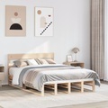 vidaXL, vidaXL Massivholzbett ohne Matratze 160x200 cm Kiefernholz
