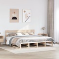 vidaXL, vidaXL Massivholzbett ohne Matratze 180x200 Kiefernholz