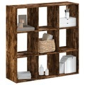 vidaXL, vidaXL Bücherregal Räuchereiche 102x32x102 cm Holzwerkstoff