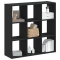 vidaXL, vidaXL Bücherregal Schwarz 102x32x102 cm Holzwerkstoff