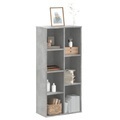 vidaXL, vidaXL Bücherregal Betongrau 50x25x105 cm Holzwerkstoff