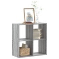 vidaXL, vidaXL Bücherregal Grau Sonoma 68,5x32x68,5 cm Holzwerkstoff