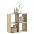 vidaXL, vidaXL Bücherregal Sonoma-Eiche 68,5x32x68,5 cm Holzwerkstoff