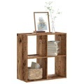 vidaXL, vidaXL Bücherregal Altholz-Optik 68,5x32x68,5 cm Holzwerkstoff