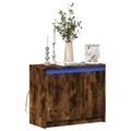 vidaXL, vidaXL LED-Sideboard Räuchereiche 72x34x61 cm Holzwerkstoff