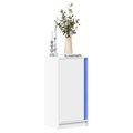 vidaXL, vidaXL LED-Sideboard Weiß 42,5x34x85 cm Holzwerkstoff