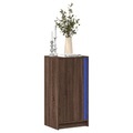 vidaXL, vidaXL LED-Sideboard Braun Eichen-Optik 42,5x34x85 cm Holzwerkstoff