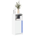 vidaXL, vidaXL LED-Sideboard Weiß 42,5x34x100 cm Holzwerkstoff