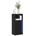 vidaXL, vidaXL LED-Sideboard Schwarz 42,5x34x100 cm Holzwerkstoff