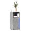 vidaXL, vidaXL LED-Sideboard Betongrau 42,5x34x100 cm Holzwerkstoff