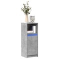 vidaXL, vidaXL LED-Sideboard Betongrau 38x34x100 cm Holzwerkstoff