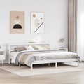 vidaXL, vidaXL Massivholzbett ohne Matratze Weiß 200x200 cm Kiefernholz