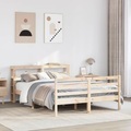 vidaXL, vidaXL Massivholzbett ohne Matratze 135x190 cm Kiefernholz