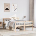 vidaXL, vidaXL Seniorenbett mit Kopfteil 135x190 cm Massivholz Kiefer