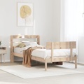 vidaXL, vidaXL Massivholzbett ohne Matratze 75x190 cm Kiefernholz