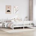 vidaXL, vidaXL Massivholzbett ohne Matratze Weiß 200x200 cm Kiefernholz