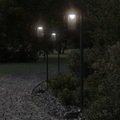 vidaXL, vidaXL Wegeleuchten 3 Stk. Schwarz 100 cm Edelstahl