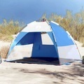 vidaXL, vidaXL Strandzelt 2 Personen Azurblau Quick Release Wasserdicht