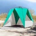 vidaXL, vidaXL Strandzelt 4 Personen Seegrün Quick Release Wasserdicht