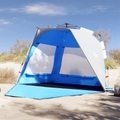 vidaXL, vidaXL Strandzelt 3 Personen Azurblau Quick Release Wasserdicht