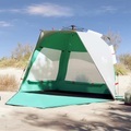 vidaXL, vidaXL Strandzelt 3 Personen Seegrün Quick Release Wasserdicht