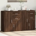 vidaXL, vidaXL Sideboards 2 Stk. Braun Eichen-Optik 60x31x70 cm Holzwerkstoff