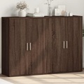 vidaXL, vidaXL Sideboards 2 Stk. Braun Eichen-Optik 60x31x84 cm Holzwerkstoff